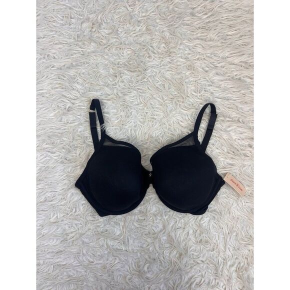 ThirdLove Classic Uplift Plunge Bra 38H 24/7 Underwire Black Adjustable NWT - Picture 1 of 9